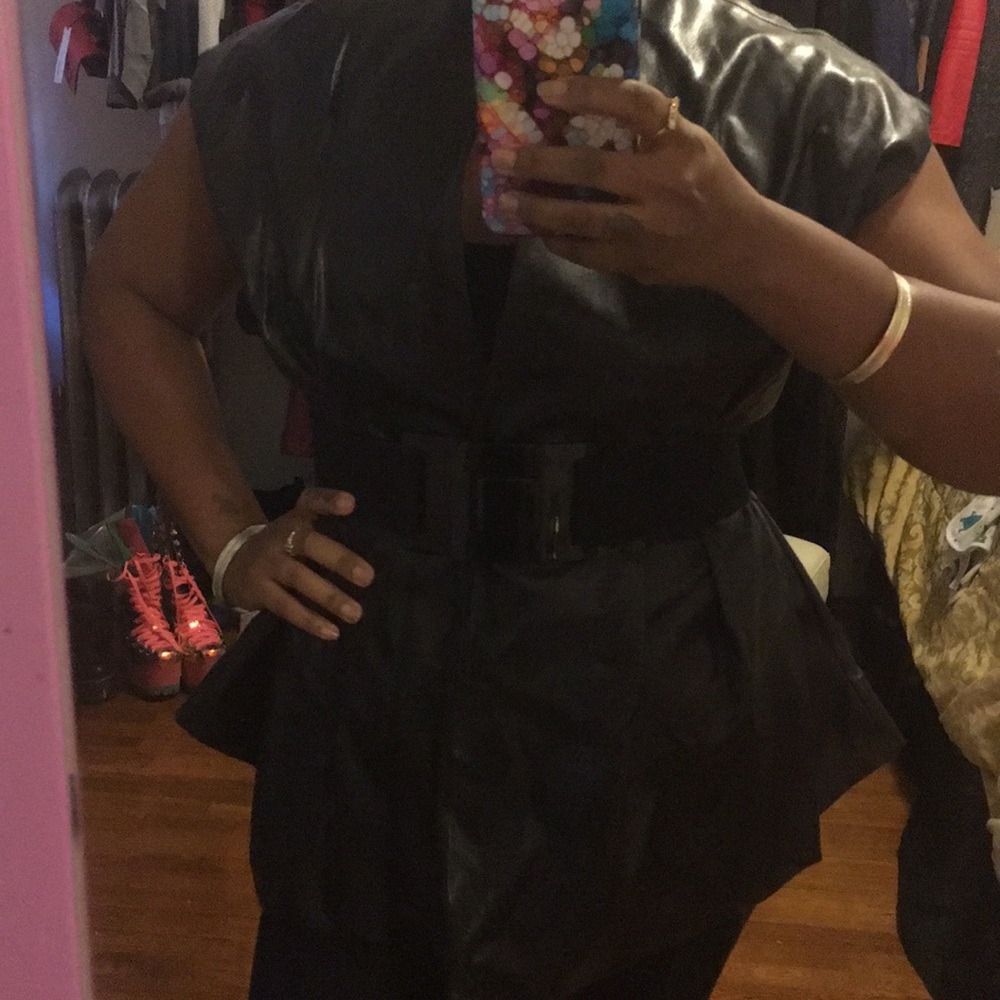 Leather top